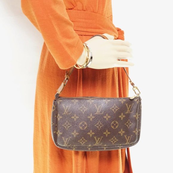 Auth Louis Vuitton Pochette Mini Bag #3451L21 - Picture 8 of 8